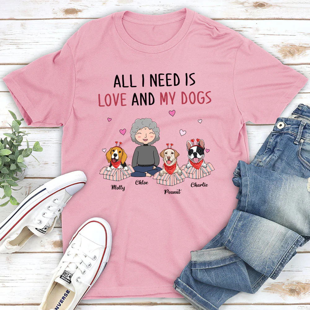My Dog My Love - Personalized Custom Unisex T-shirt - Image 5