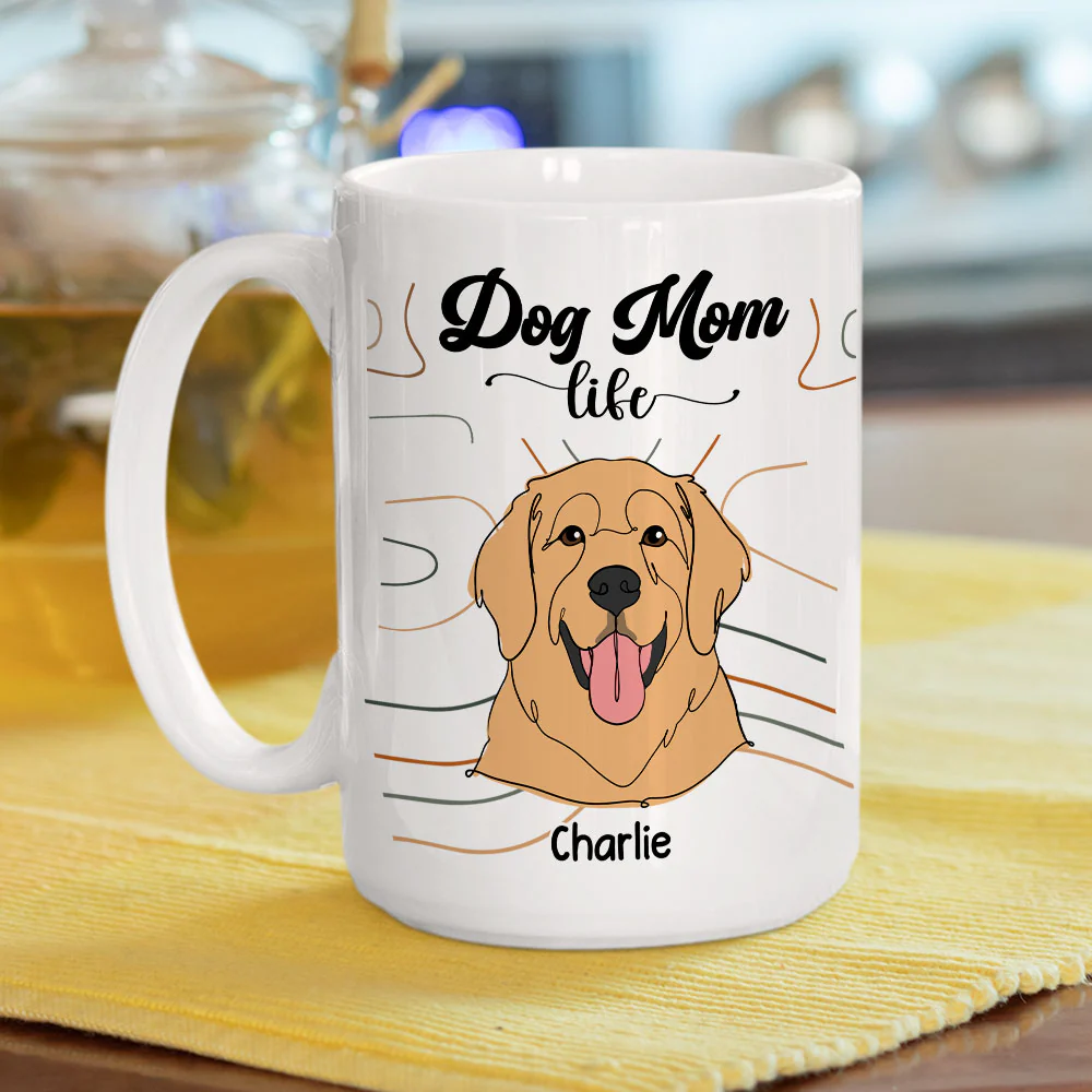 My Dogs Make Life Better - Personalized Custom Coffee Mug - Image 5