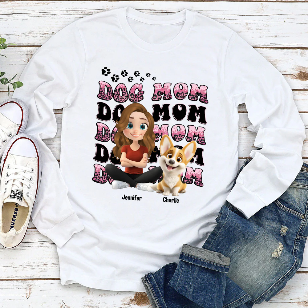 My Favorite Dog Baby - Personalized Custom Long Sleeve T-Shirt - Image 2