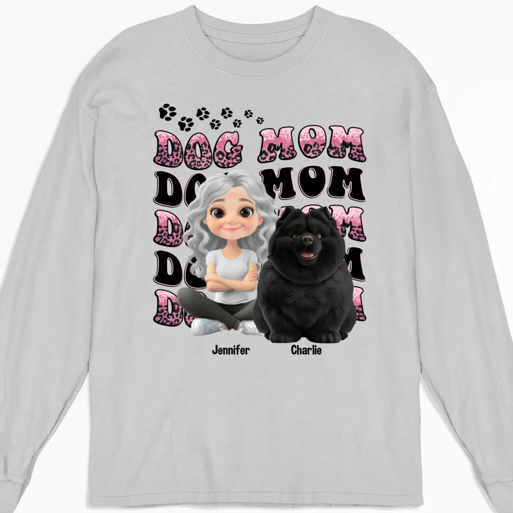 My Favorite Dog Baby - Personalized Custom Long Sleeve T-Shirt - Image 3