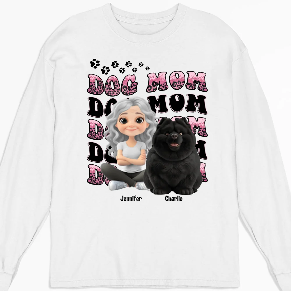 My Favorite Dog Baby - Personalized Custom Long Sleeve T-Shirt - Image 4