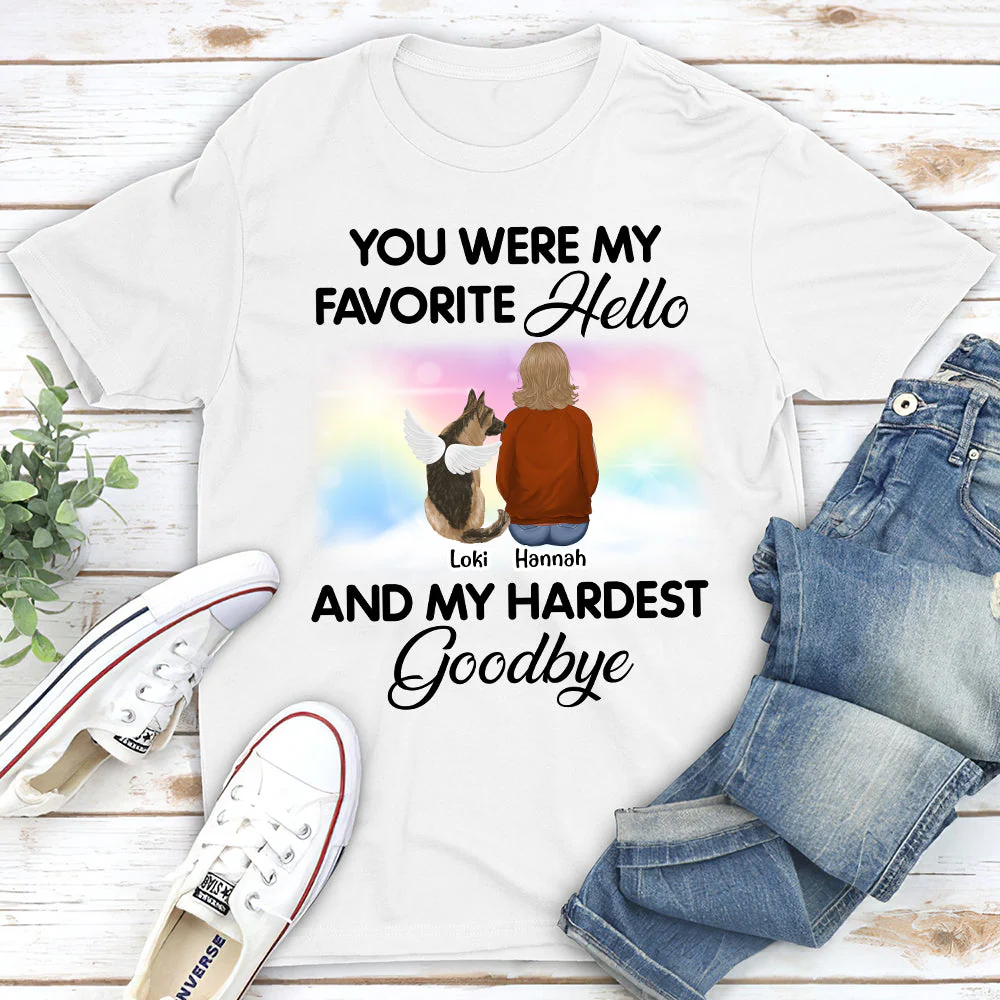 My Favorite Hello - Personalized Custom Unisex T-shirt - Image 2