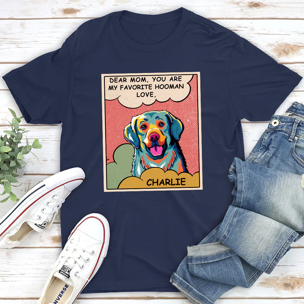 My Favorite Hooman - Personalized Custom Unisex T-shirt - Image 2
