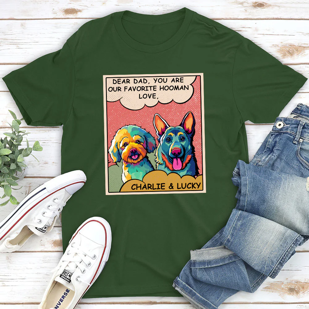 My Favorite Hooman - Personalized Custom Unisex T-shirt - Image 3