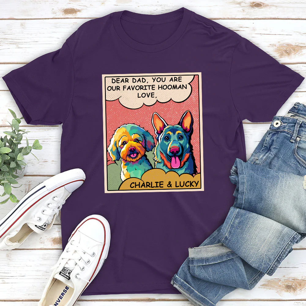 My Favorite Hooman - Personalized Custom Unisex T-shirt - Image 4