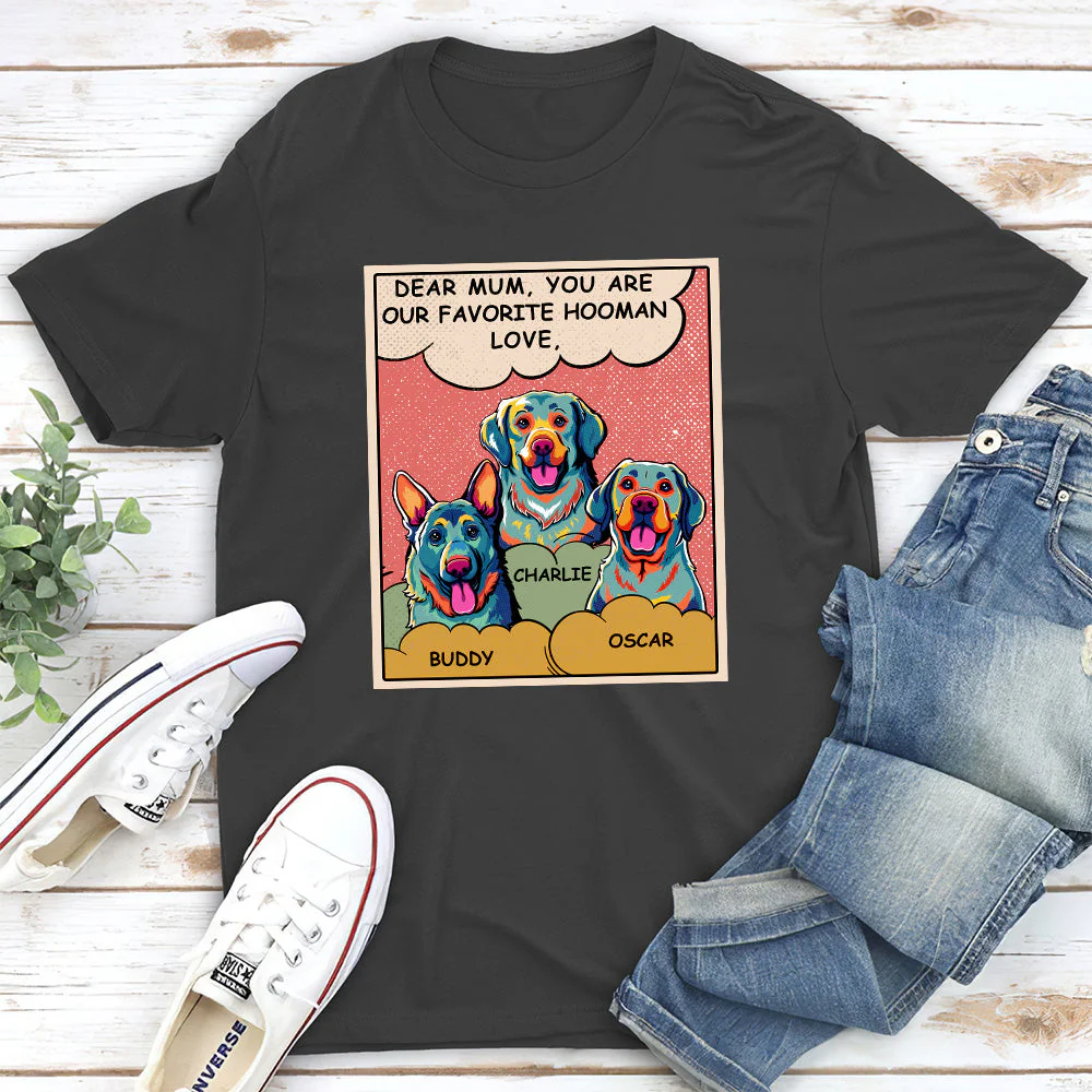 My Favorite Hooman - Personalized Custom Unisex T-shirt - Image 5