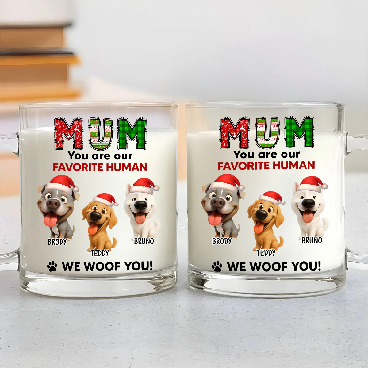 My Favorite - Personalized Custom Glass Mug - Image 3