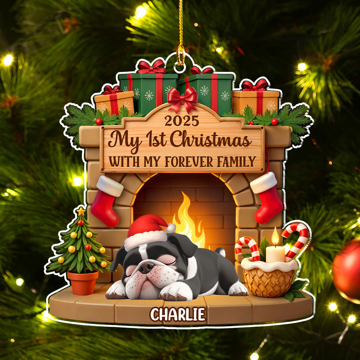 My Forever Home - Personalized Custom Acrylic Ornament - Image 4
