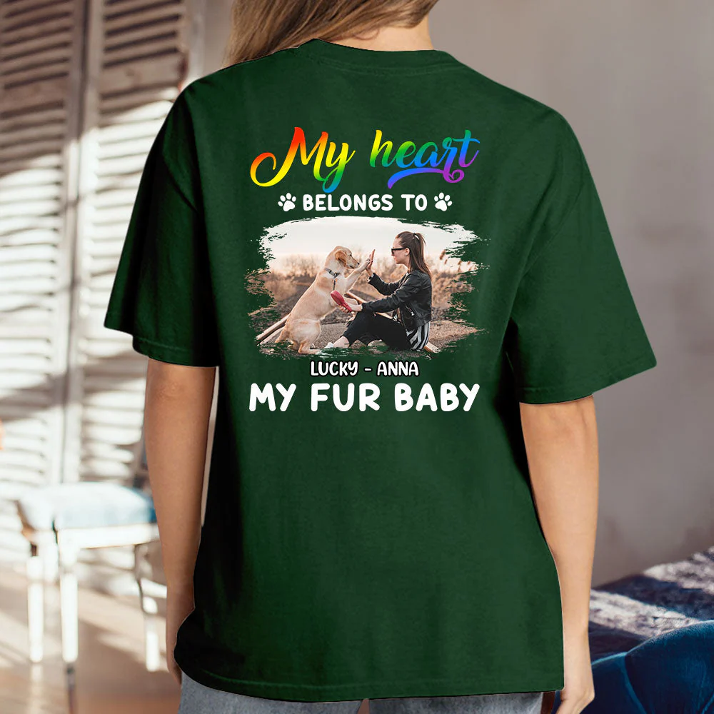 My Fur Babies Photo - Personalized Custom Unisex T-shirt - Image 6