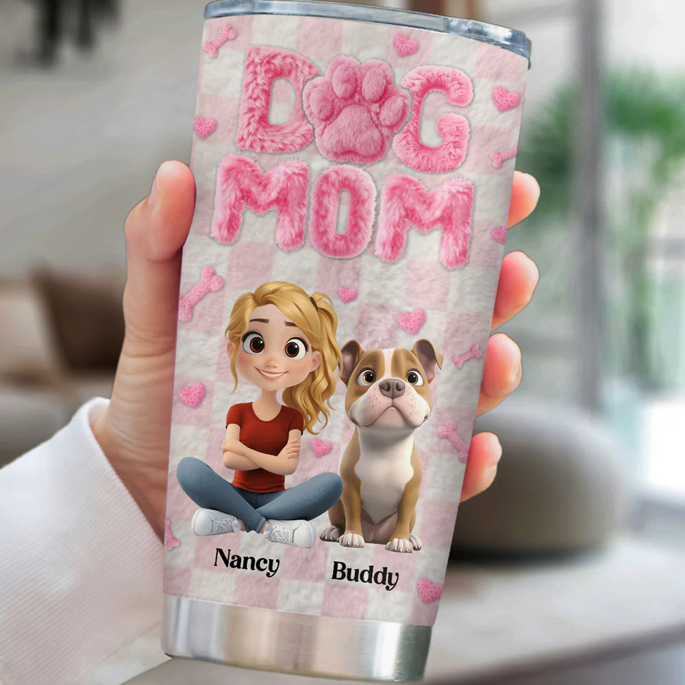 My Furry Family - Personalized Custom 3D Effect Tumbler - Image 4