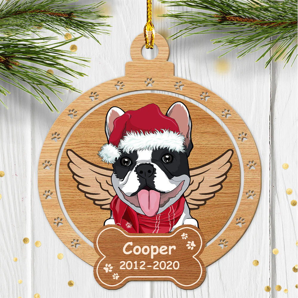 My Furry Kid - Personalized Custom 1-layered Wood Ornament - Image 4