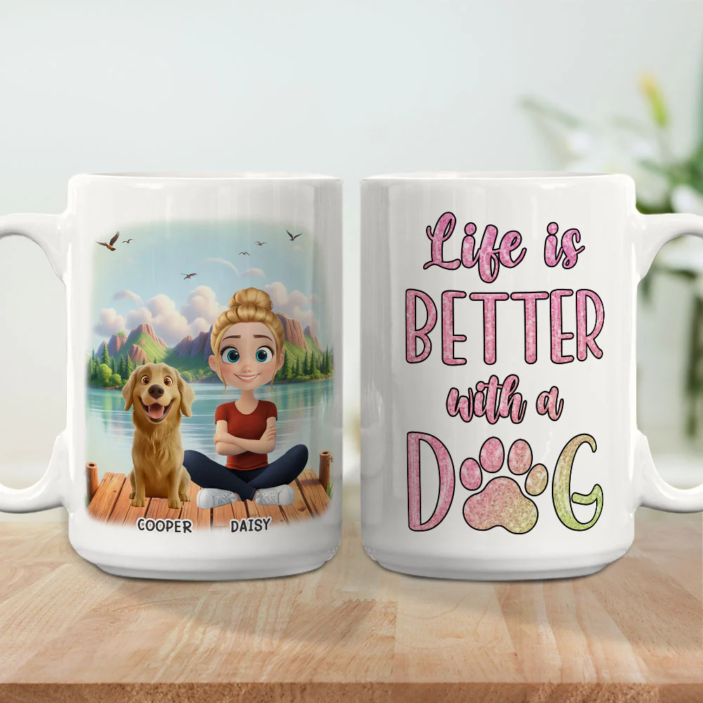 My Happy Place - Personalized Custom Coffee Mug - Image 4