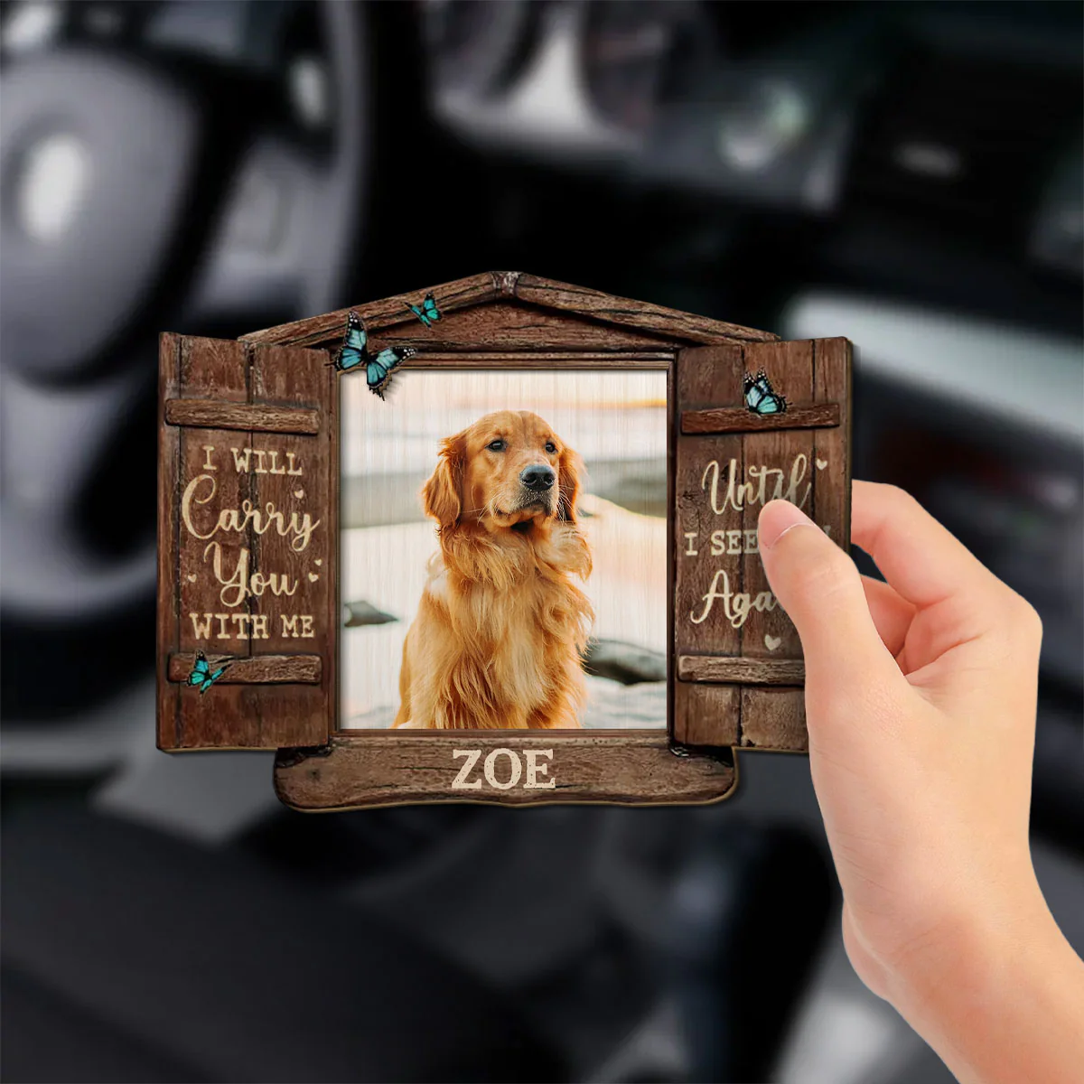 My Hardest Goodbye - Personalized Custom Car Visor Clip - Image 2