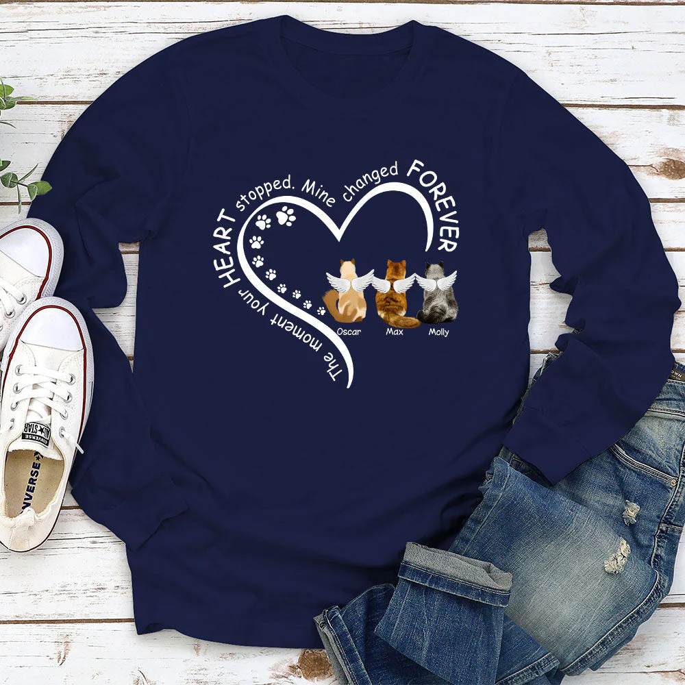 My Heart Changed Forever 2 - Personalized Custom Long Sleeve T-shirt - Image 2