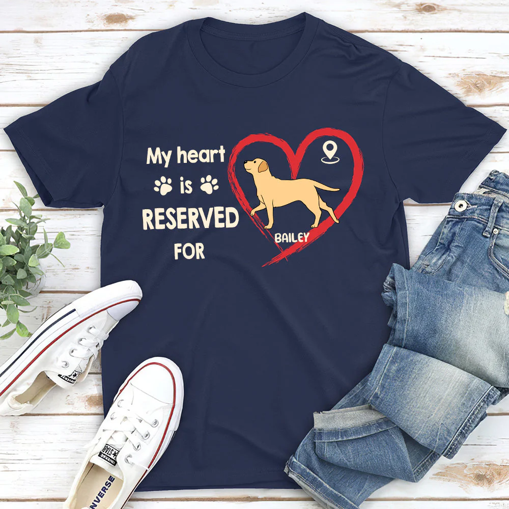 My Heart Is Reserved For You - Personalized Custom Unisex T-shirt - Image 5