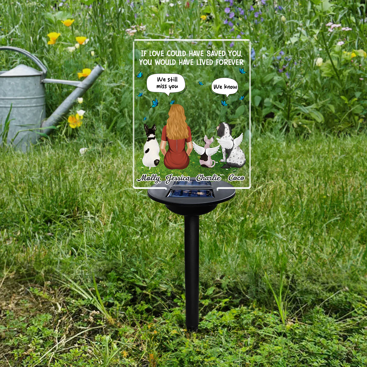 My Heart Was Not Ready To Lose You - Personalized Custom Solar Light - Image 4