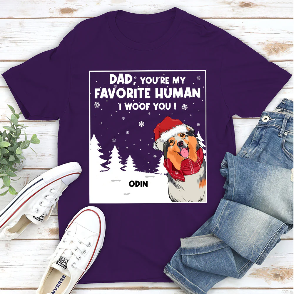 My Human - Personalized Custom Unisex T-Shirt - Image 4