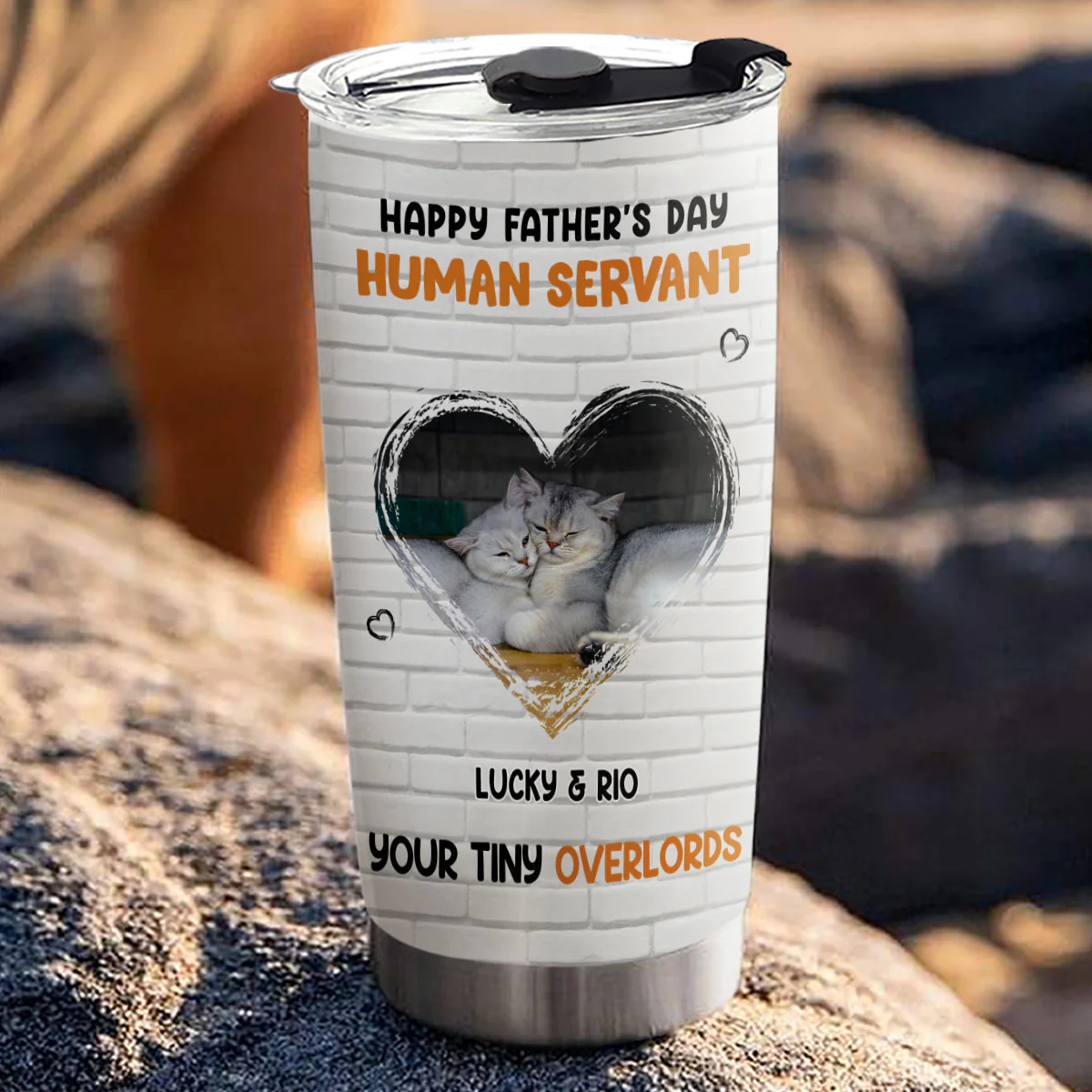 My Human Photo - Personalized Custom Tumbler - Image 2