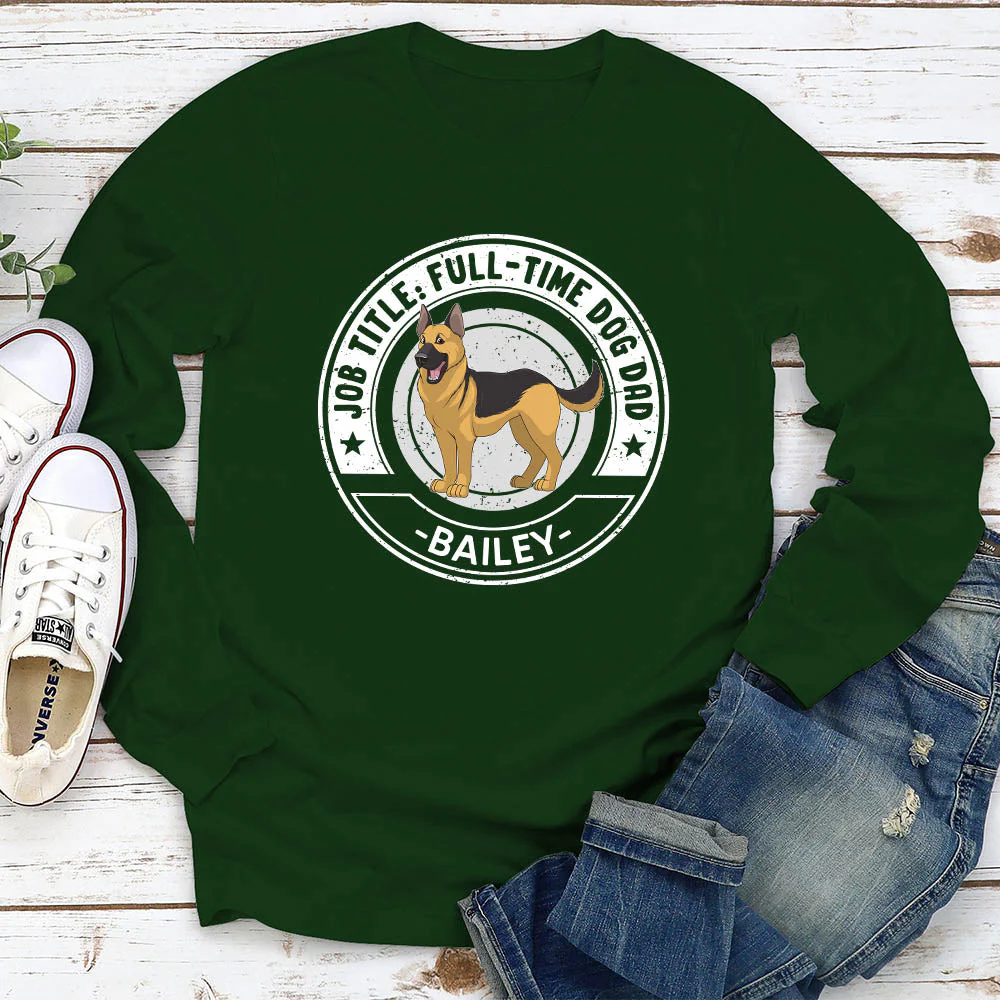 My Job Title - Personalized Custom Long Sleeve T-shirt - Image 2
