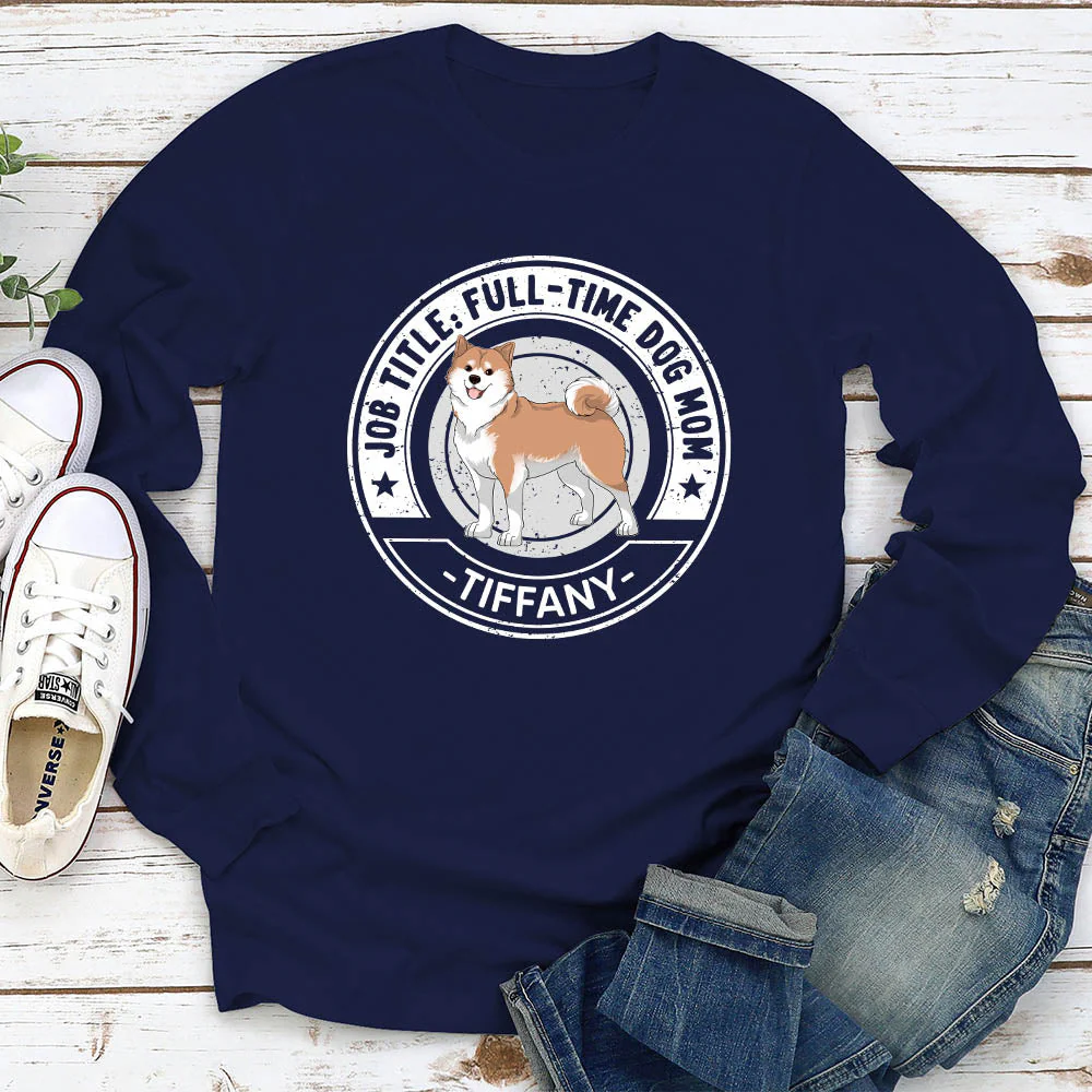 My Job Title - Personalized Custom Long Sleeve T-shirt - Image 3