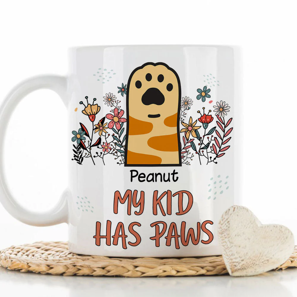 My Kid Has Paw - Personalized Custom Coffee Mug