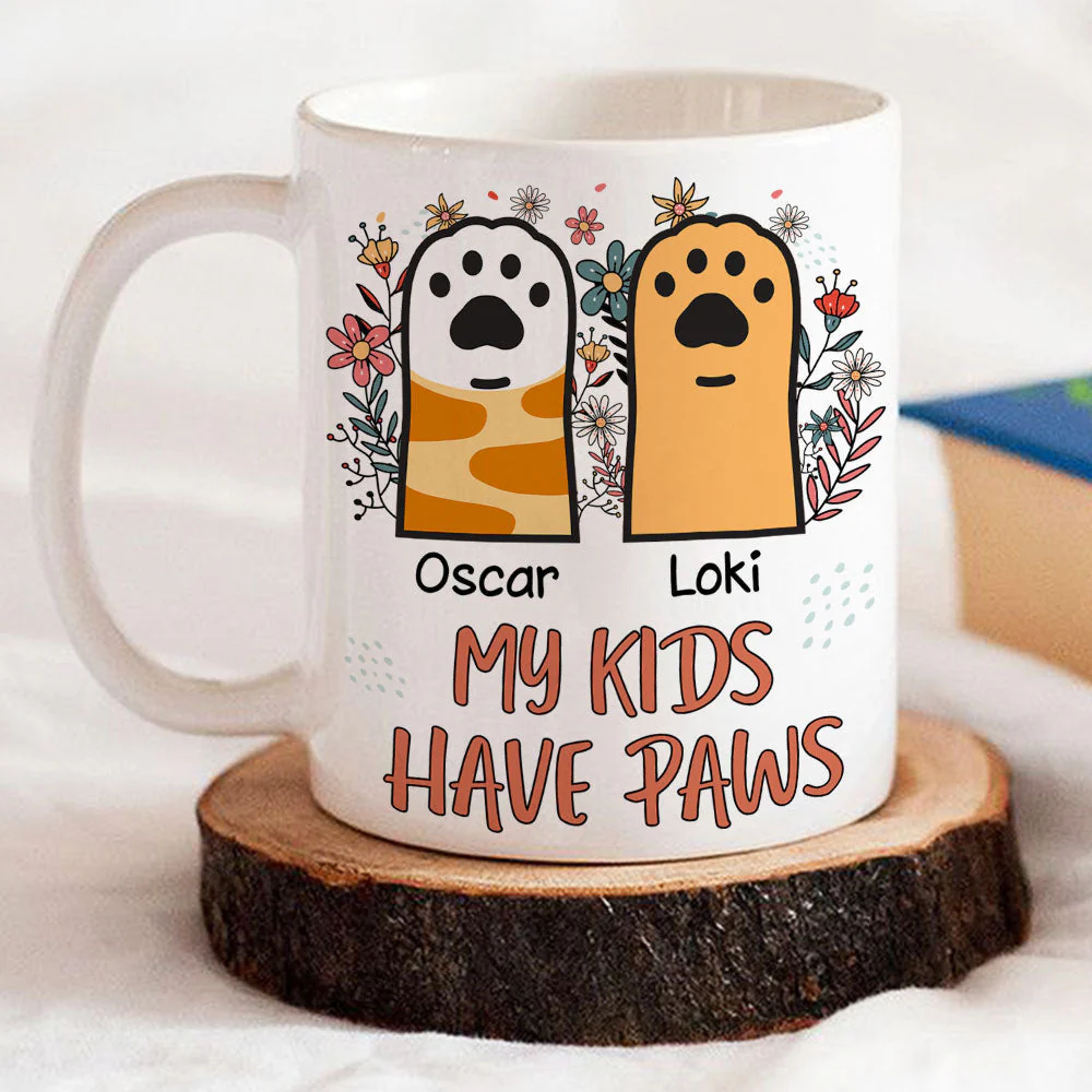 My Kid Has Paw - Personalized Custom Coffee Mug - Image 2