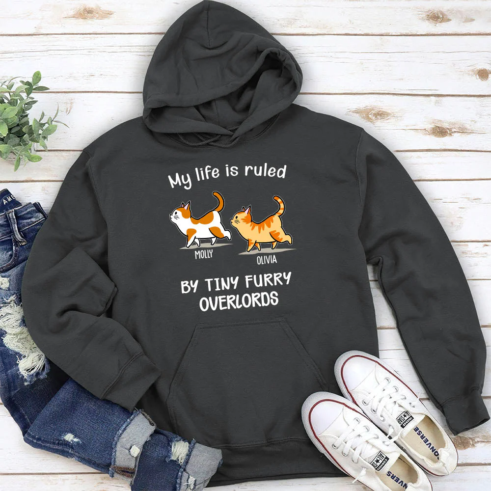 My Life Is Ruled By Cats - Personalized Custom Hoodie - Image 3