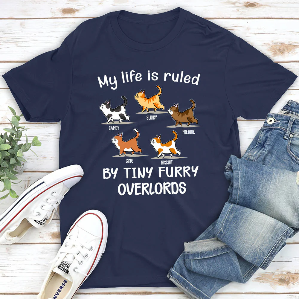 My Life Is Ruled By Cats - Personalized Custom Premium T-shirt - Image 4