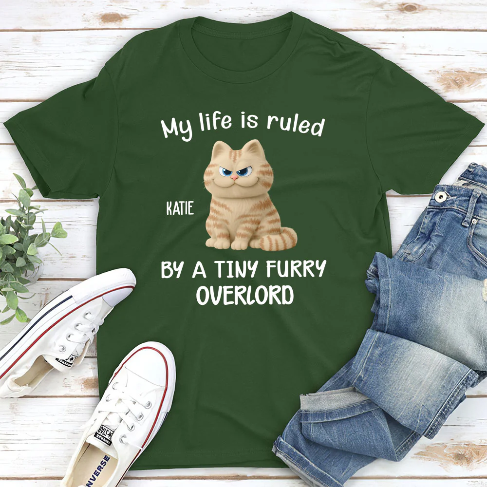 My Life Is Ruled By Chunky Cats - Personalized Custom Unisex T-Shirt - Image 3
