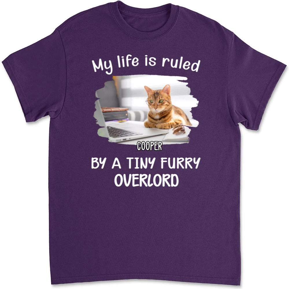 My Life Is Ruled By Chunky Cats Photo - Personalized Custom Unisex T-Shirt - Image 6