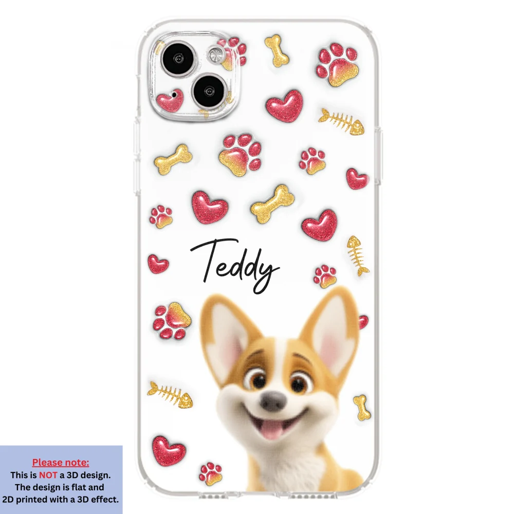 My Lovely Baby Pets - Personalized Custom 3D Inflated Effect Phone Case - Image 13
