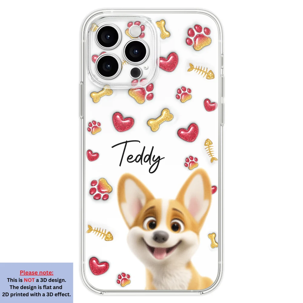 My Lovely Baby Pets - Personalized Custom 3D Inflated Effect Phone Case - Image 21