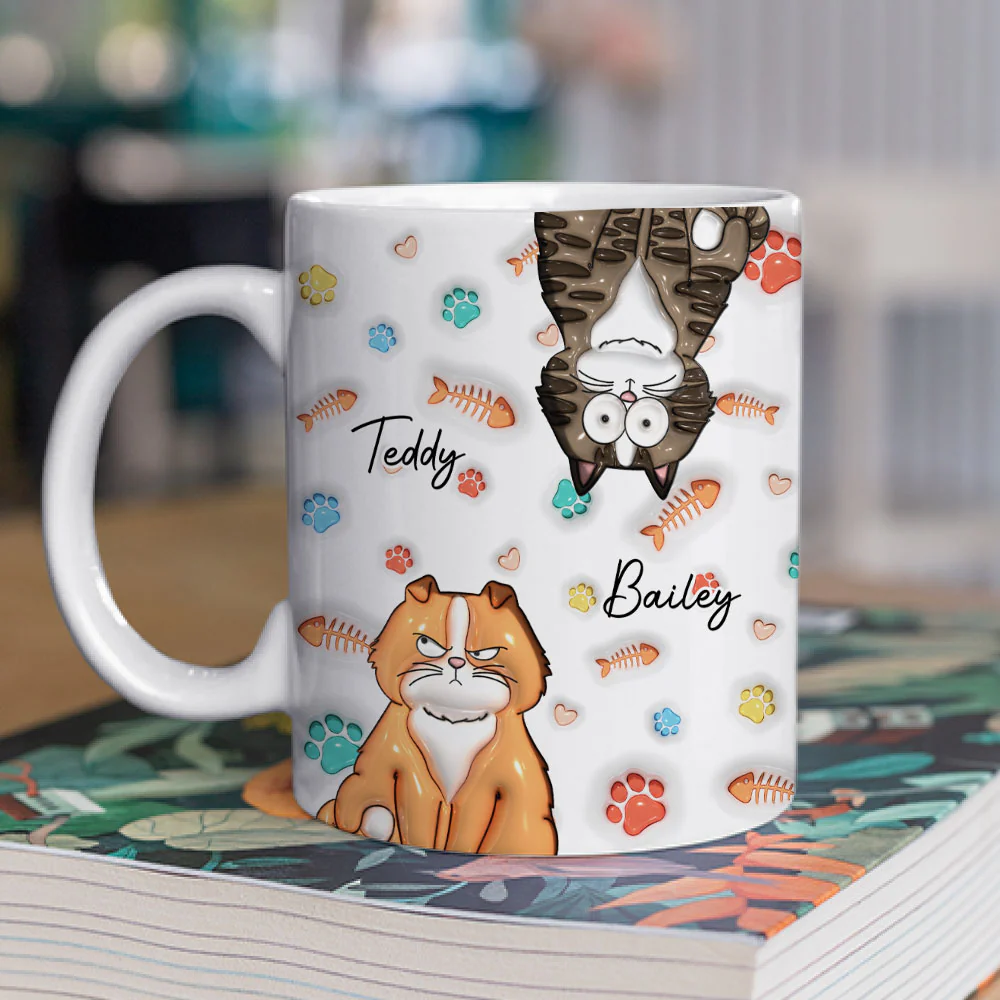 My Lovely Cat Babies - Personalized Custom 3D Inflated Effect Mug - Image 2