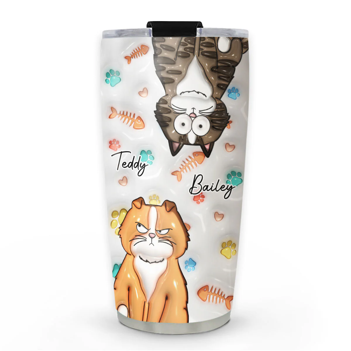 My Lovely Cat Babies - Personalized Custom 3D Inflated Effect Tumbler
