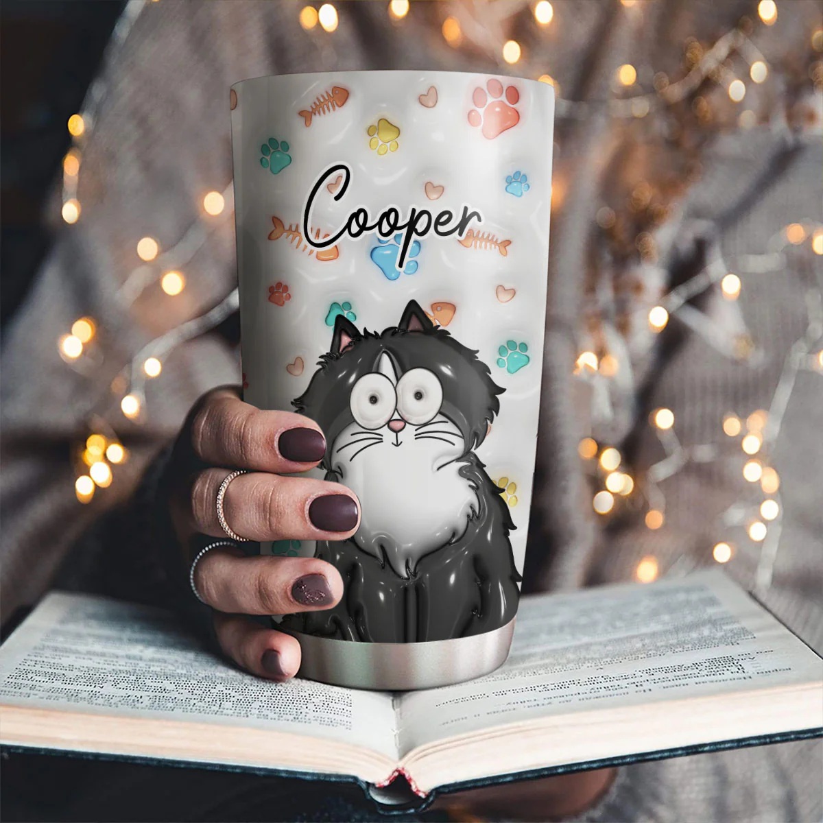 My Lovely Cat Babies - Personalized Custom 3D Inflated Effect Tumbler - Image 4