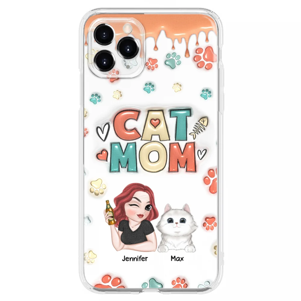 My Lovely Cat - Personalized Custom 3D Inflated Effect Phone Case - Image 10