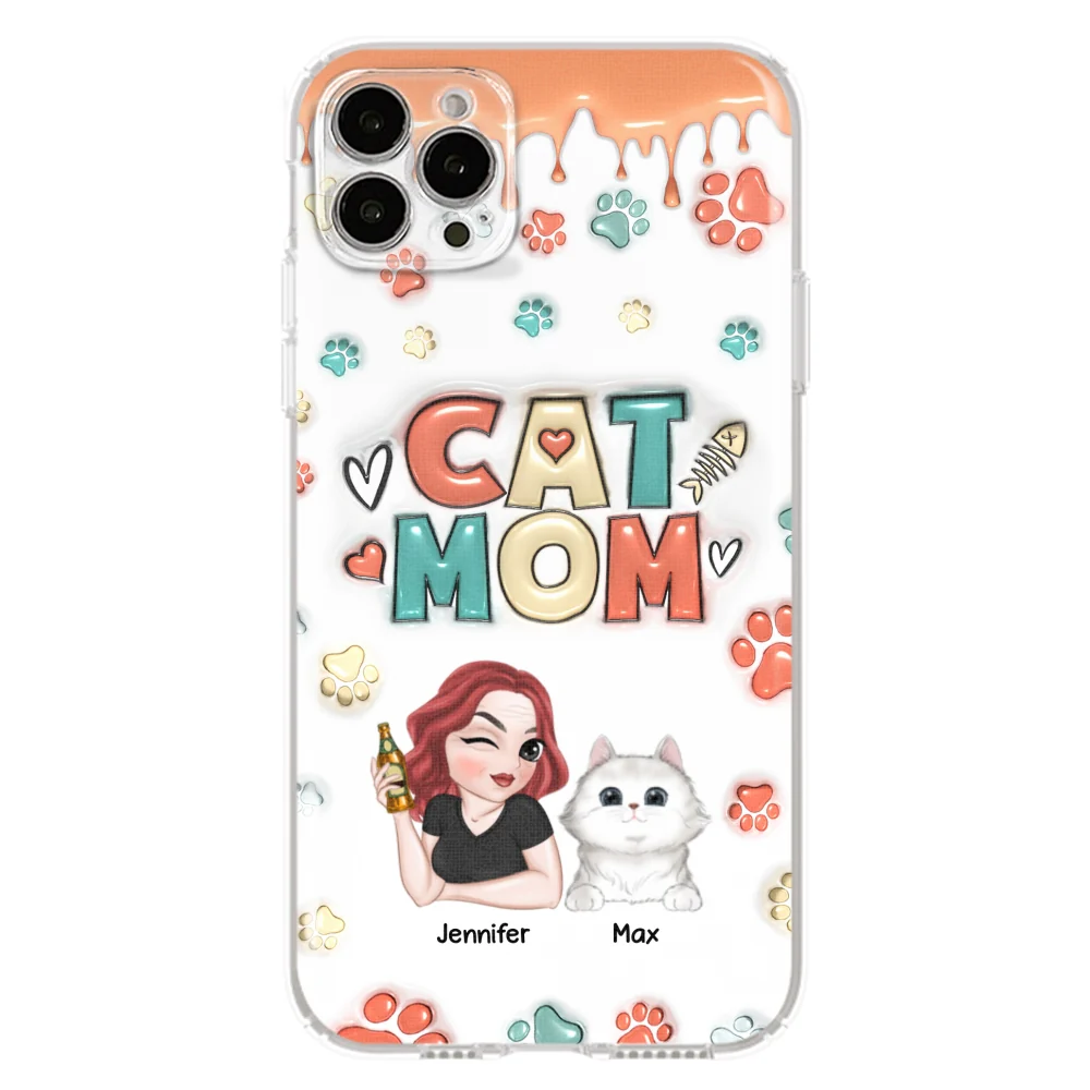My Lovely Cat - Personalized Custom 3D Inflated Effect Phone Case - Image 16