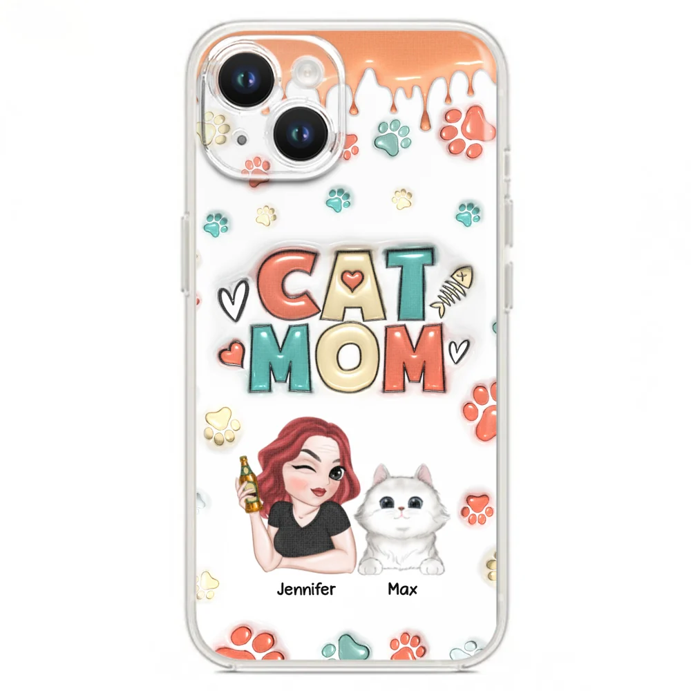 My Lovely Cat - Personalized Custom 3D Inflated Effect Phone Case - Image 17