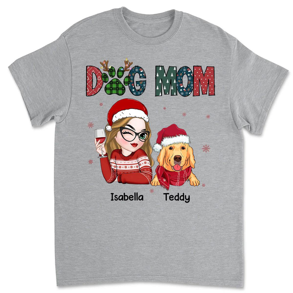 My Lovely Dog Mom - Personalized Custom Unisex T-shirt