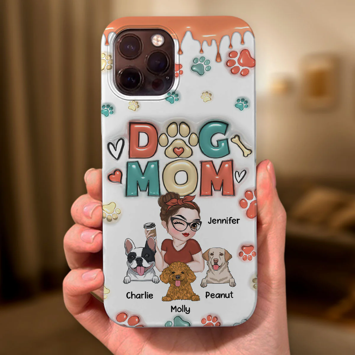 My Lovely Dog - Personalized Custom 3D Inflated Effect Phone Case - Image 2