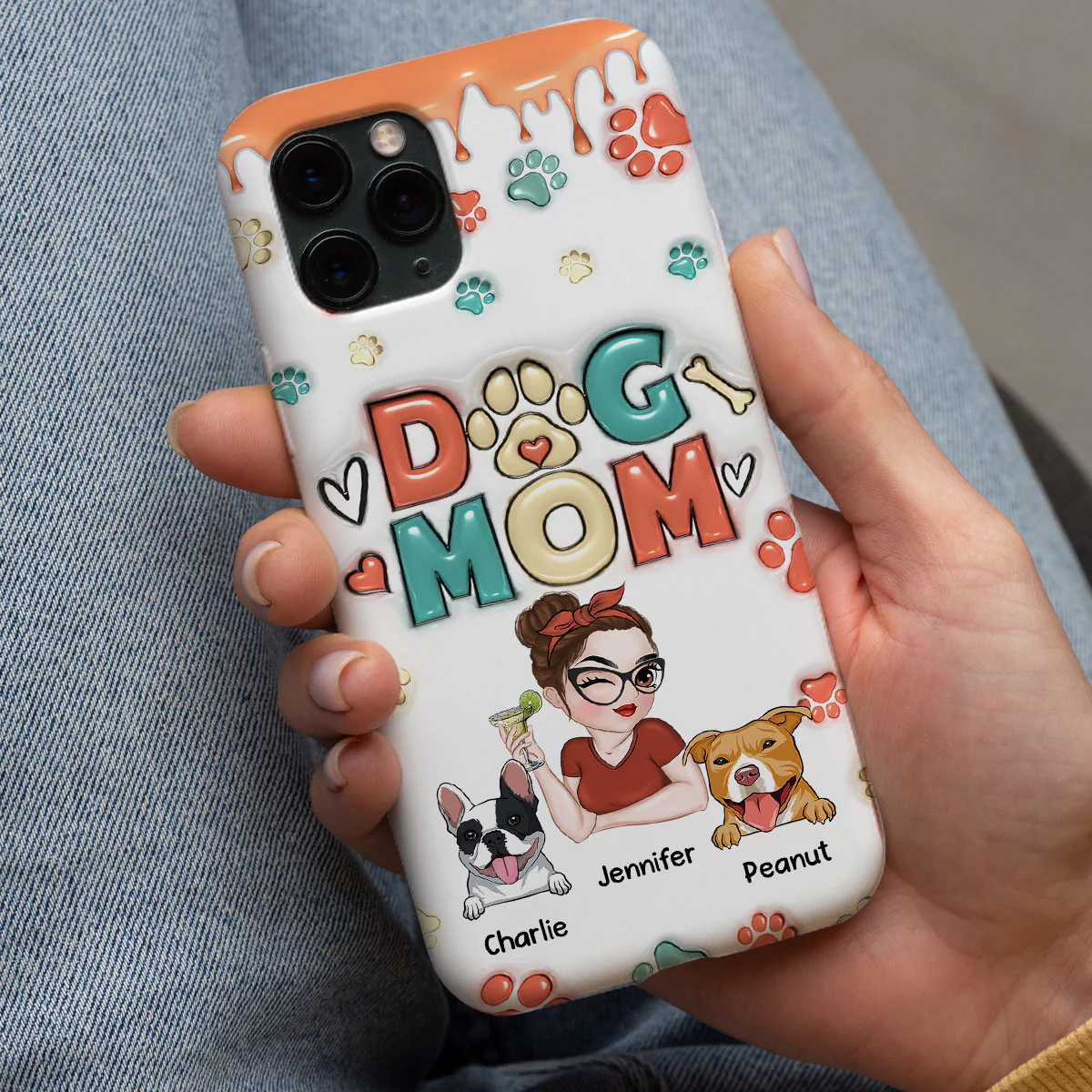 My Lovely Dog - Personalized Custom 3D Inflated Effect Phone Case - Image 24