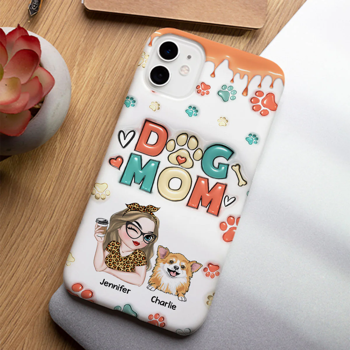 My Lovely Dog - Personalized Custom 3D Inflated Effect Phone Case - Image 3