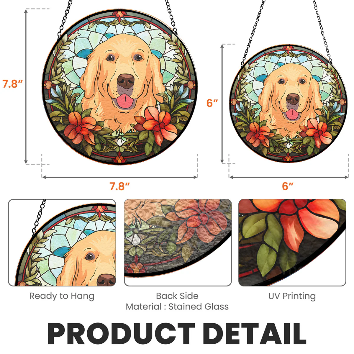 My Lovely Dog - Personalized Custom Window Hanging Suncatcher - Image 6