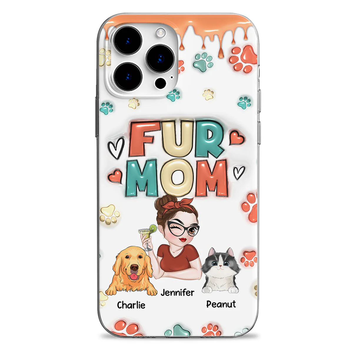 My Lovely Pet - Personalized Custom 3D Inflated Effect Phone Case
