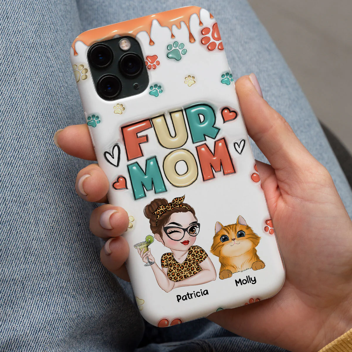 My Lovely Pet - Personalized Custom 3D Inflated Effect Phone Case - Image 2