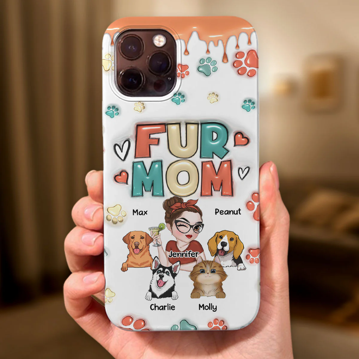 My Lovely Pet - Personalized Custom 3D Inflated Effect Phone Case - Image 4