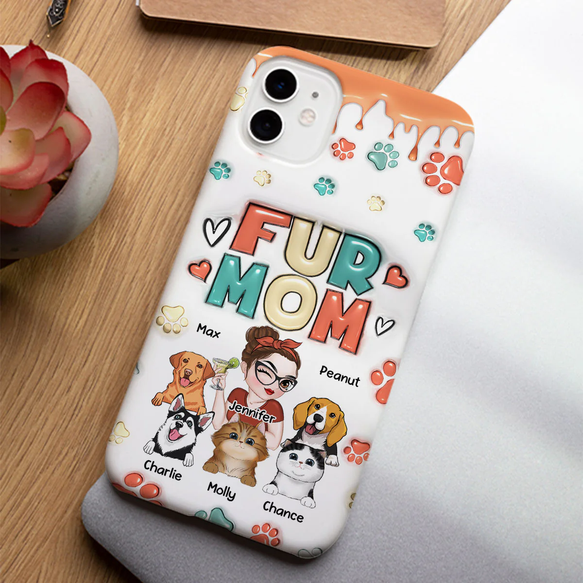 My Lovely Pet - Personalized Custom 3D Inflated Effect Phone Case - Image 5