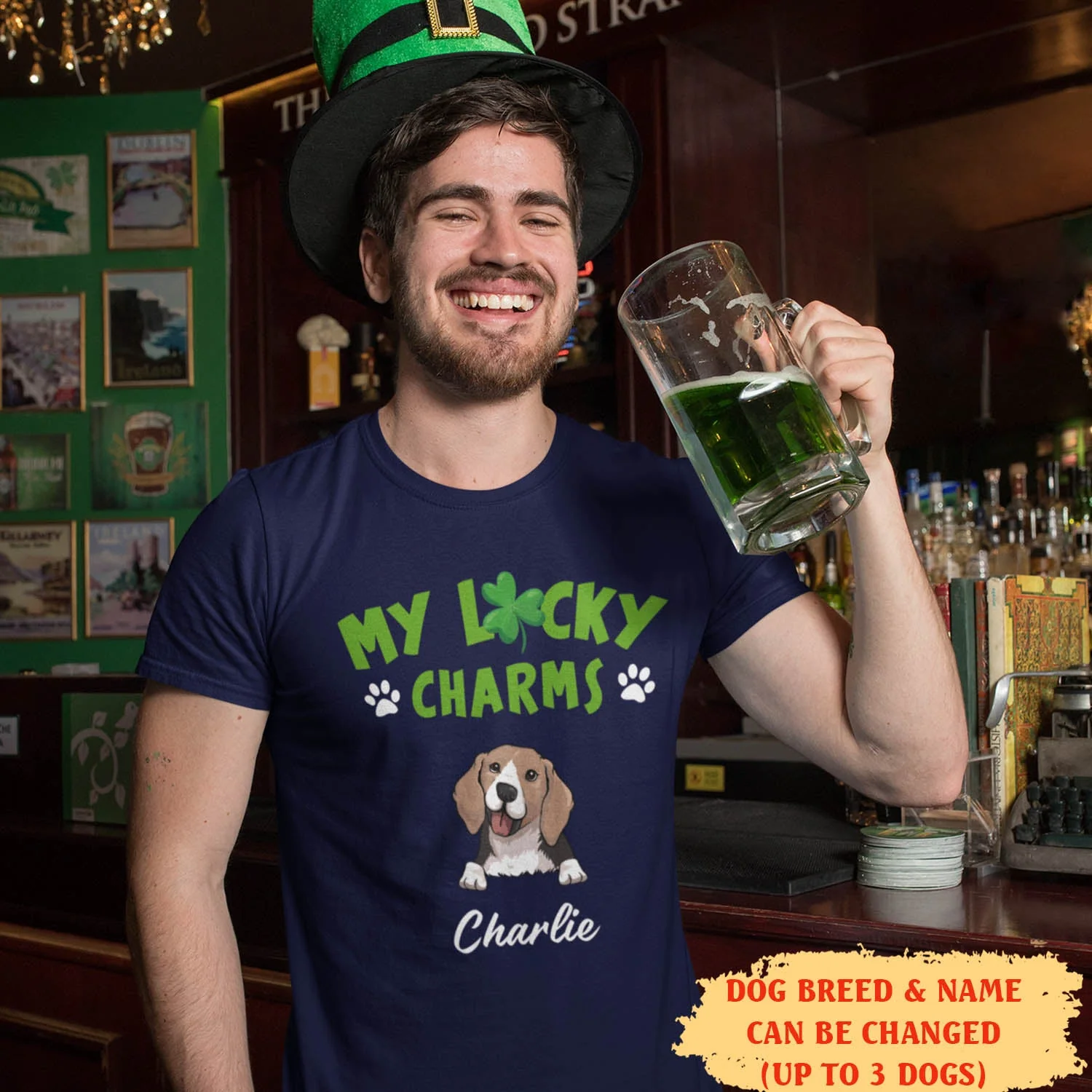 My Lucky Charms - Personalized Custom Unisex T-shirt - Image 5
