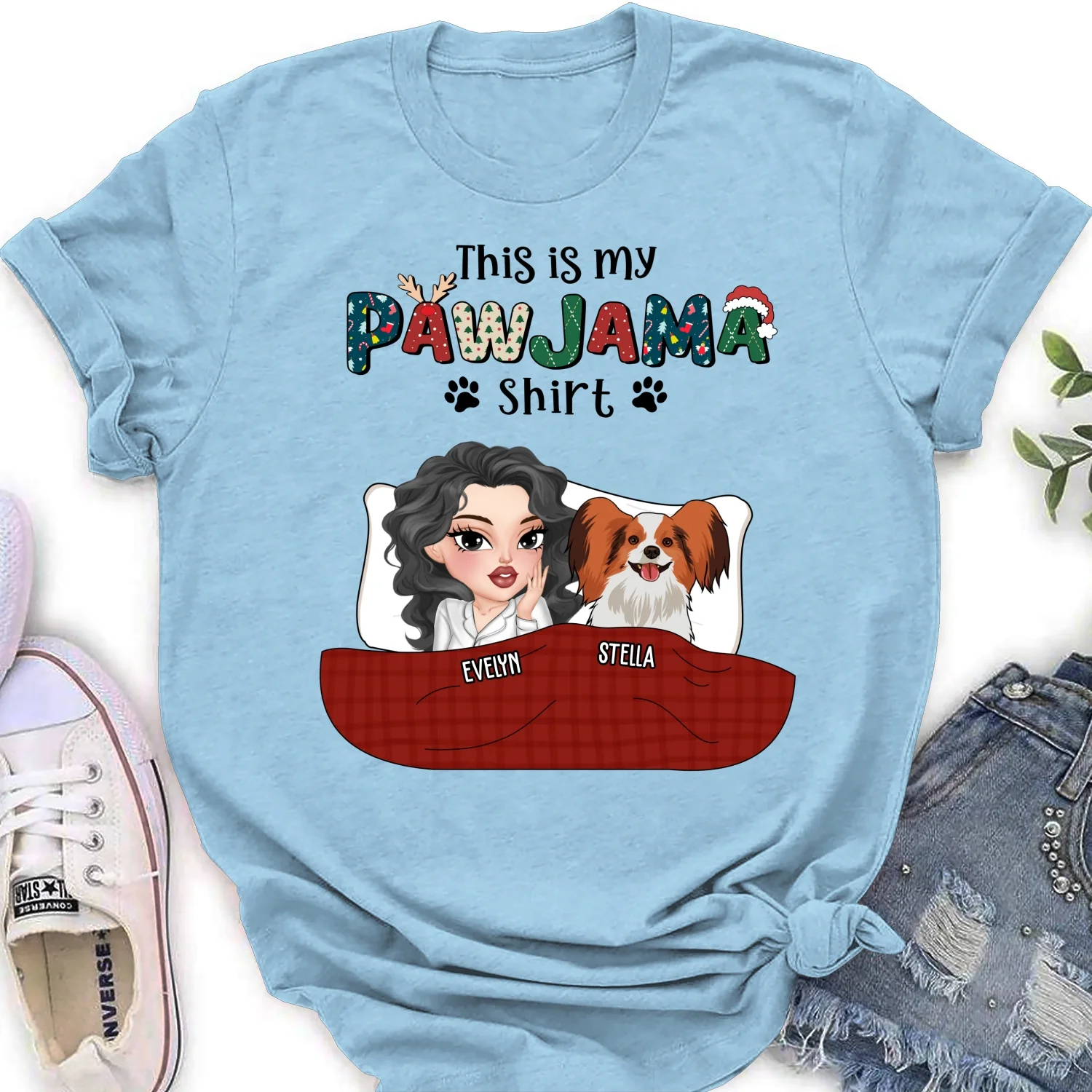 My New Pawjama Shirt - Personalized Custom Women's T-shirt - Image 8