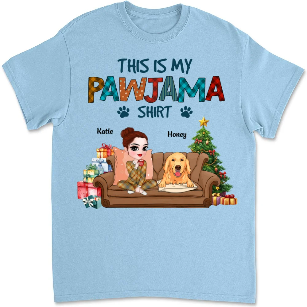 My Pawjama Sleepshirt - Personalized Custom Unisex T-Shirt - Image 7